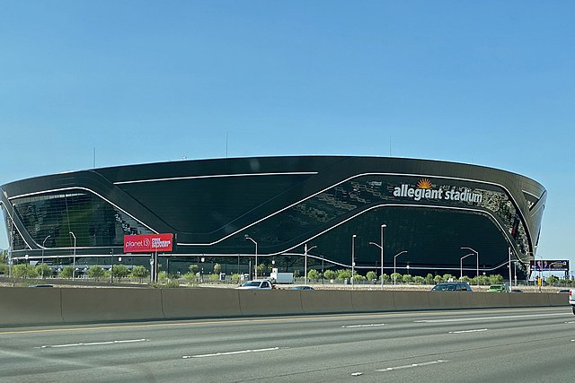 Kuvassa Allegiant Stadium Las Vegasissa.